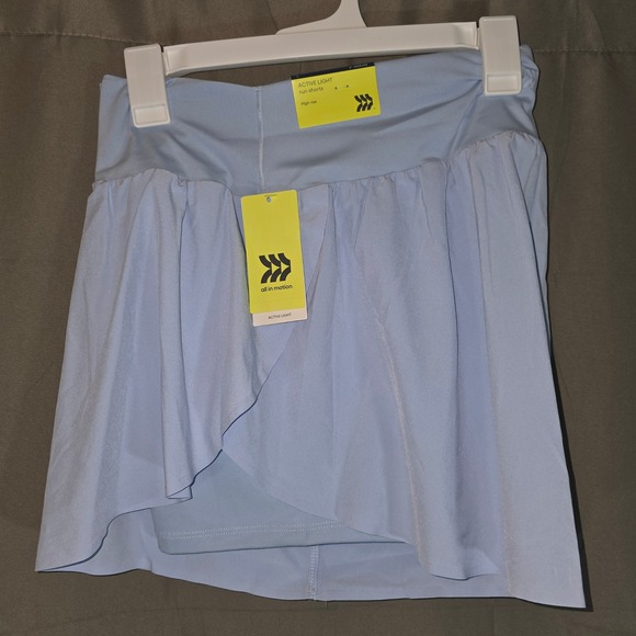 all in motion Pants - All in Motion Womens Active Light Run Shorts Light Blue High Rise Size L 3in